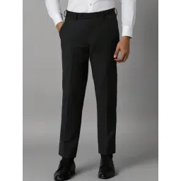 Louis Philippe Grey Slim Fit Checks Trousers-picture-44