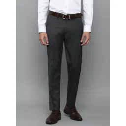 Louis Philippe Grey Slim Fit Trousers-picture-26