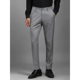 Louis Philippe Grey Slim Fit Trousers-picture-10