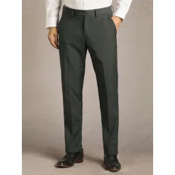 Louis Philippe Grey Slim Fit Trousers-picture-36