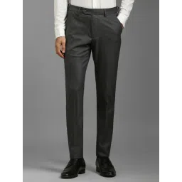 Louis Philippe Grey Slim Fit Trousers-picture-41