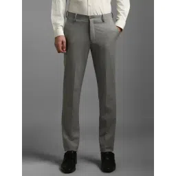 Louis Philippe Grey Slim Fit Trousers-picture-33