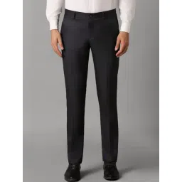 Louis Philippe Grey Slim Fit Trousers-picture-18