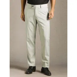 Louis Philippe Grey Slim Fit Trousers-picture-30