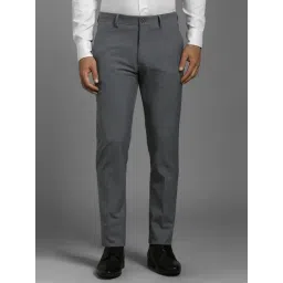Louis Philippe Grey Slim Fit Trousers-picture-20