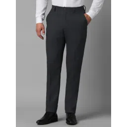 Louis Philippe Grey Slim Fit Trousers-picture-40