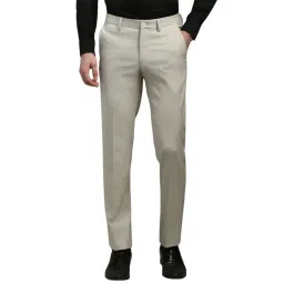 Louis Philippe Grey Slim Fit Trousers image 1