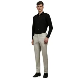 Louis Philippe Grey Slim Fit Trousers image 5