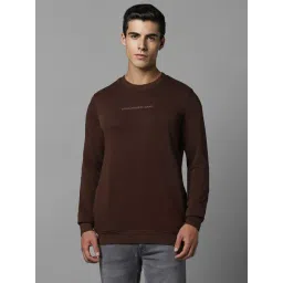 Louis Philippe Jeans Brown Cotton Regular Fit Sweatshirt-picture-27