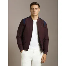 Louis Philippe Maroon Regular Fit Jacket-picture-21