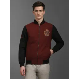 Louis Philippe Maroon Regular Fit Jacket-picture-20