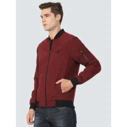 Louis Philippe Maroon Regular Fit Jacket image 3
