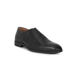 Louis Philippe Men Black Formal Derbys Shoes-picture-33