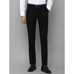 Louis Philippe Men Black Slim Fit Trousers-picture-11