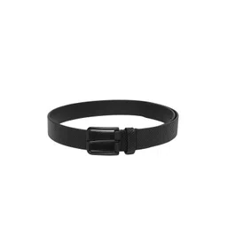 Louis Philippe Men Black Textured Leather Belt-picture-34