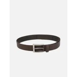 Louis Philippe Men Brown Solid Leather Belt-picture-34