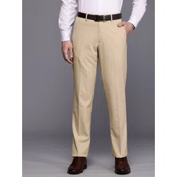 Louis Philippe Men Checked Formal Trousers-picture-31