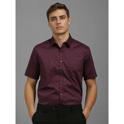 Louis Philippe Men Classic Fit Spread Collar Floral Printed Cotton Formal Shirt-picture-33