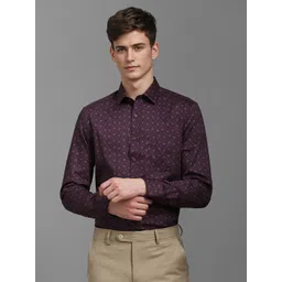Louis Philippe Men Classic Fit Spread Collar Floral Printed Cotton Formal Shirt-picture-31