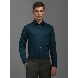 Louis Philippe Men Classic Fit Spread Collar Floral Printed Cotton Formal Shirt-picture-29