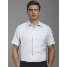 Louis Philippe Men Classic Fit Spread Collar Solid Cotton Formal Shirt-picture-32