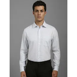 Louis Philippe Men Classic Fit Spread Collar Textured Cotton Casual Shirt-picture-16