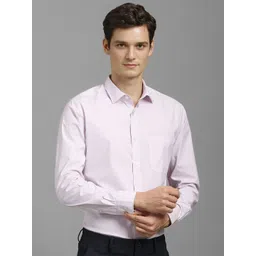 Louis Philippe Men Classic Fit Spread Collar Textured Cotton Casual Shirt-picture-32