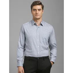 Louis Philippe Men Classic Regular Fit Spread Collar Abstract Printed Cotton Formal Shirt-picture-17