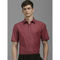 Louis Philippe Men Classic Slim Fit Spread Collar Horizontal Striped Cotton Formal Shirt-picture-37