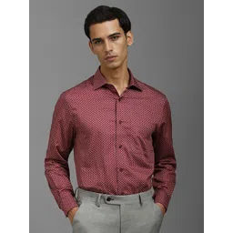 Louis Philippe Men Classic Spread Collar Floral Printed Cotton Formal Shirt-picture-26