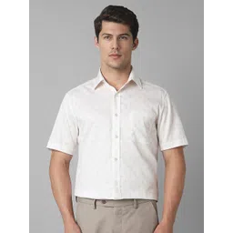 Louis Philippe Men Classic Spread Collar Solid Cotton Formal Shirt-picture-40