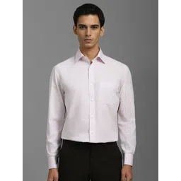 Louis Philippe Men Classic Spread Collar Solid Cotton Formal Shirt-picture-37