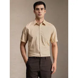 Louis Philippe Men Floral Printed Spread Collar Pure Cotton Formal Shirt-picture-29