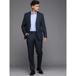 Louis Philippe Men Formal Slim-Fit Single-Breasted Suit-picture-13
