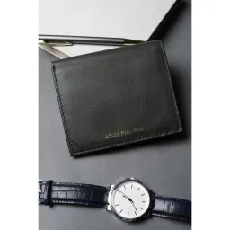 Louis Philippe Men Green Solid Genuine Leather Wallet-picture-13