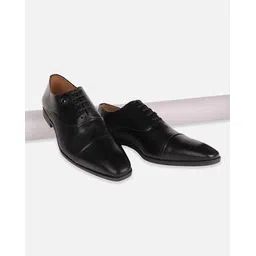 louis philippe Men Low-Top Lace-Up Oxford Shoes-picture-14
