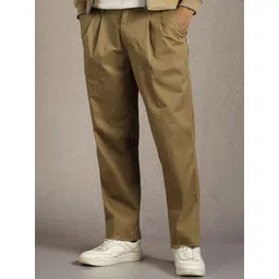 Louis Philippe Men Mid-Rise Pleated Formal Trousers-picture-31