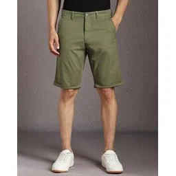 louis philippe Men Mid-Rise Slim Fit Shorts-picture-14