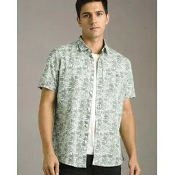 louis philippe Men Printed Slim Fit Shirt with Patch Pocket-picture-35