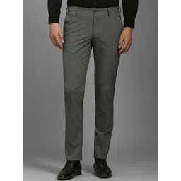 Louis Philippe Men Printed Slim Fit Trousers-picture-19