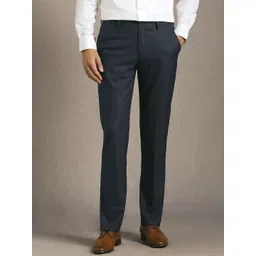 Louis Philippe Men Regular Fit Mid-Rise Formal Trousers-image-43