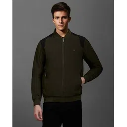 louis philippe Men Regular Fit Zip-Front Bomber Jacket-picture-19