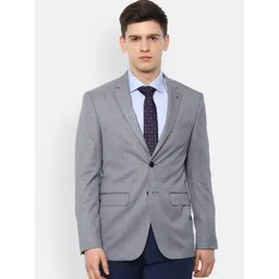 louis philippe Men Self Design Single Breasted Formal Blazer-picture-37