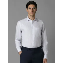 Louis Philippe Men Slim Fit Checked Spread Collar Pure Cotton Formal Shirt-picture-11