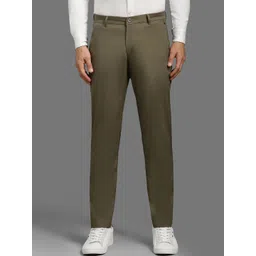 Louis Philippe Men Slim Fit Cotton Trousers-picture-21