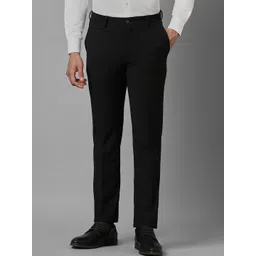 Louis Philippe Men Slim Fit Mid-Rise Flat Front Formal Trousers-picture-28