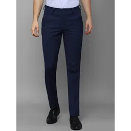 Louis Philippe Men Slim Fit Mid-Rise Plain Formal Trousers-picture-19