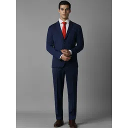 Louis Philippe Men Slim-Fit Single-Breasted Two-Piece Formal Suit-picture-28