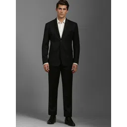 Louis Philippe Men Slim-Fit Single-Breasted Two-Piece Suit-picture-28