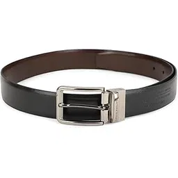 louis philippe Men Solid Reversible Formal Italian Leather with Shiny Nickel Buckle Belt-picture-41